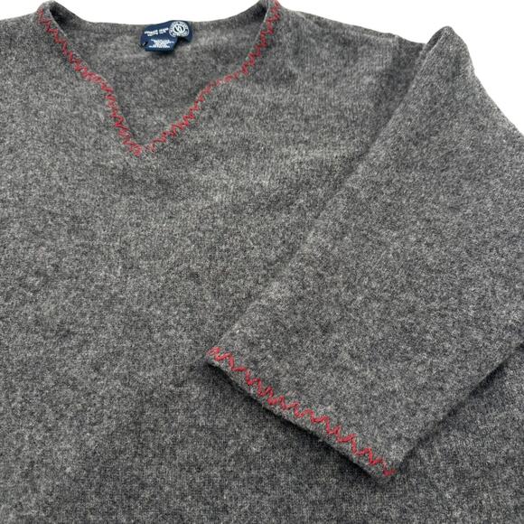 LANE BRYANT Women's 26 28 Vintage Gray Venezia Lambs Wool Sweater Tunic Poncho‎ - Picture 1 of 9